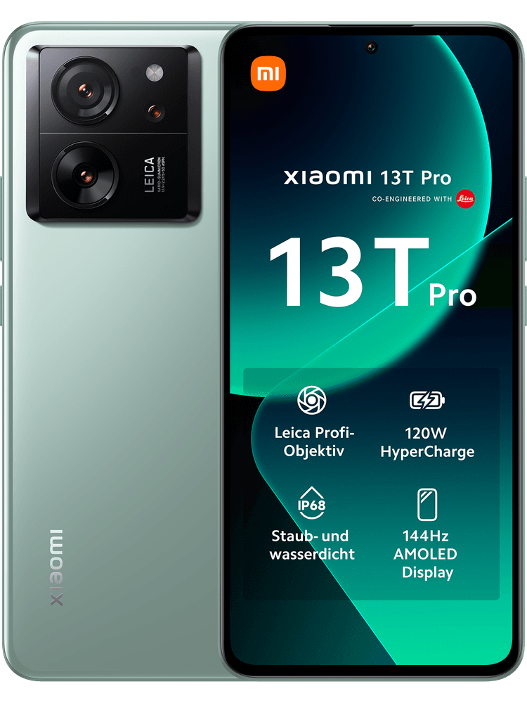XIAOMI 12 günstig Kaufen-Xiaomi 13T Pro 512 GB Meadow Green mit green LTE 18 GB. Xiaomi 13T Pro 512 GB Meadow Green mit green LTE 18 GB <![CDATA[6,67 Zoll CrystalRes AMOLED-Display,Professionelles Leica Kamerasystem,Langlebiger 5.000 mAh Akku, 120 Watt HyperCharge]]>. 