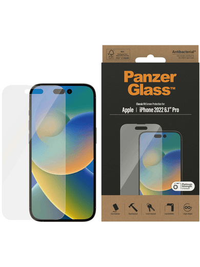 PanzerGlass Classic Fit Screen Protector - Apple iPhone 14 Pro