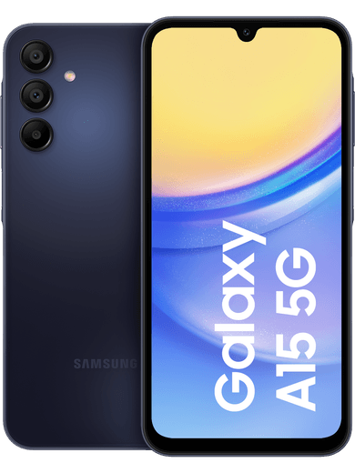 Samsung Galaxy A15 128 GB Dual SIM 5G Blue Black